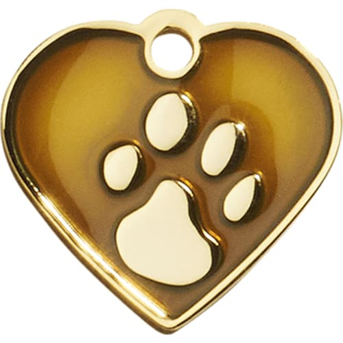 IMARC Elegance Small Heart Brown Gold