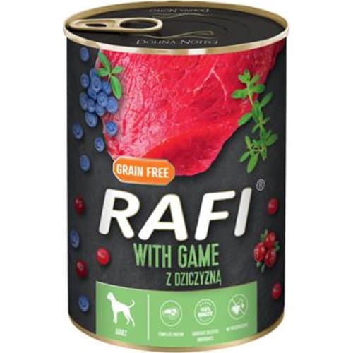 RAFI Adult vådfoder m. vildt, blåbær og tranebær 400g
