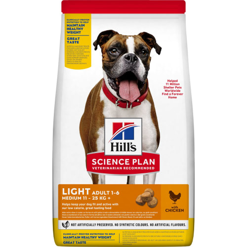 HILL'S SCIENCE PLAN Adult Light Medium, kylling – 12 kg
