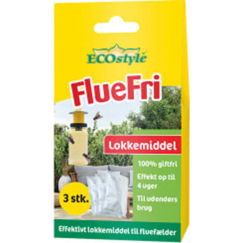FlueFri lokkemiddel refill 3-pak