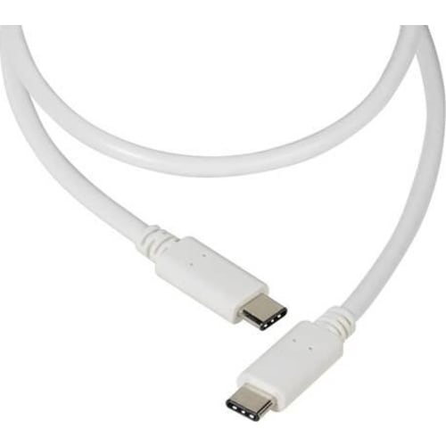 USB-C/USB-C kabel 2.0 1,2m. Hvid