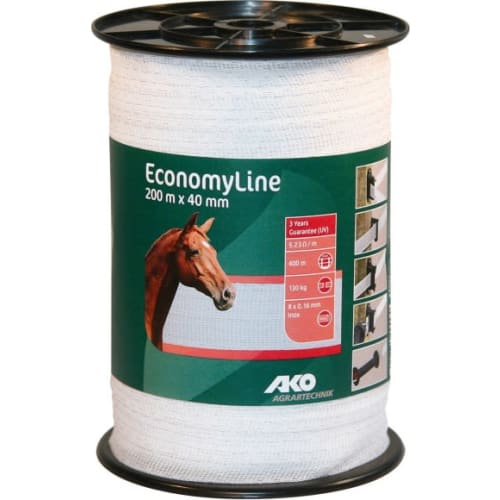 Fladbånd EcoL Hvid 200m X 40mm