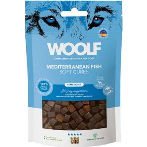 Woolf Soft Cubes Mediteranean Fish, 100g