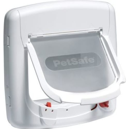 PetSafe Staywell Deluxe, magnet kattelem, hvid
