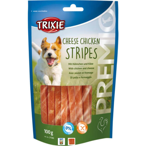 Premio Chicken Cheese Stripes, 100 g