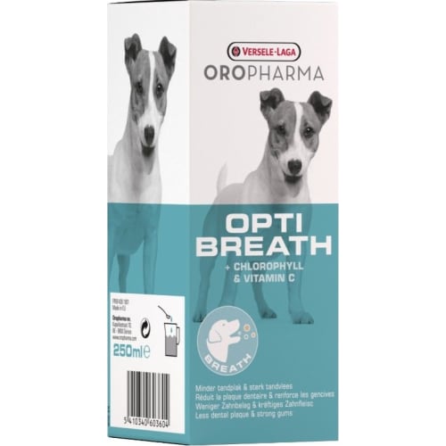 Oropharma Opti Breath, mundskyl til hund, 250 ml