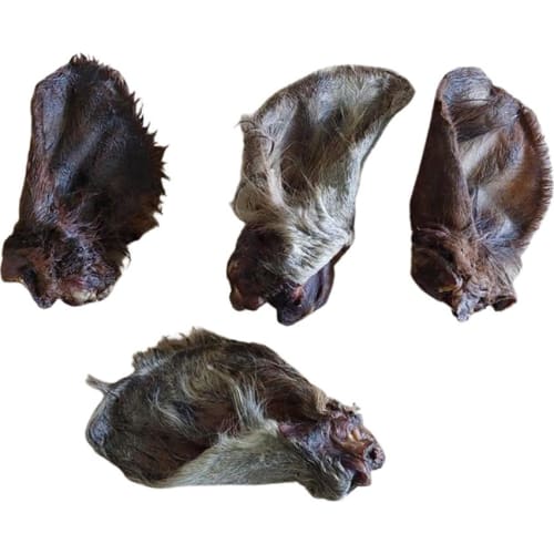 Okseøre med klump & pels