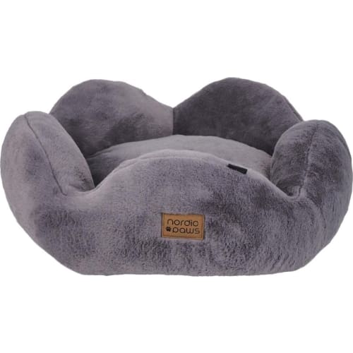 Nordic Paws Flora Plys Hundeseng, grå