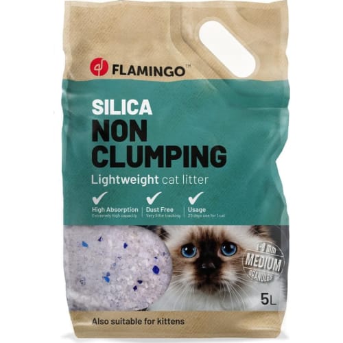 Kattegrus Silicia 5L, medium grus