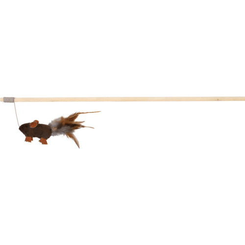 Kattelegetøj, mus på elastik, 50 cm
