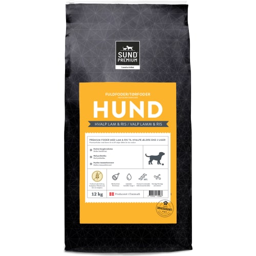 Hvalp med lam og ris 12 kg, Sund Premium