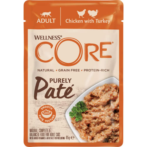CORE Purely páte, Chicken w/Turkey 85 g