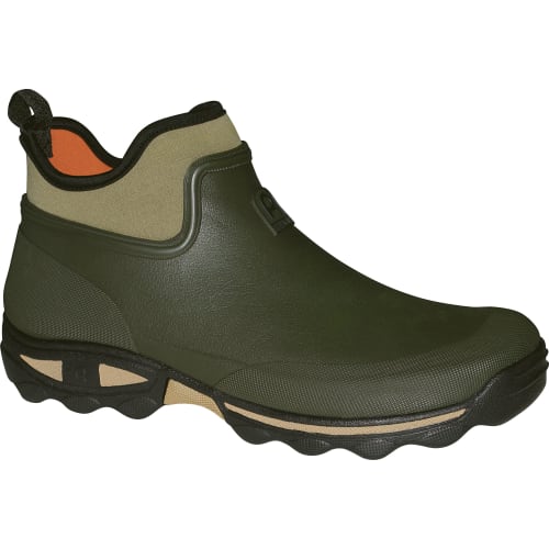 Ankelstøvle af gummi og neopren, khaki,