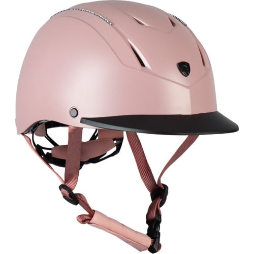 Ridehjelm DaliGlitter,pink/sølv