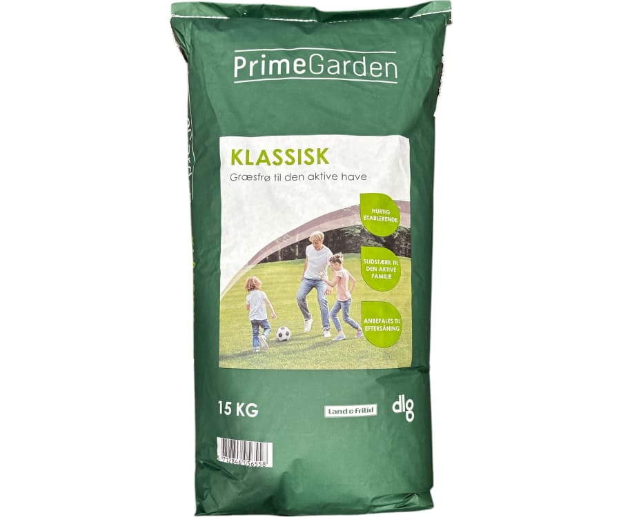 PrimeGarden Græsfrø Klassisk, 15 kg