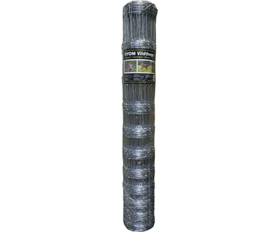 Ryom Dyrehegn/vildthegn med 11 tråde. 142 cm. højt og 50 m. i en rulle. 