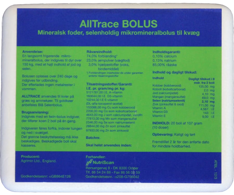 All-Trace Bolus - 20 boli 