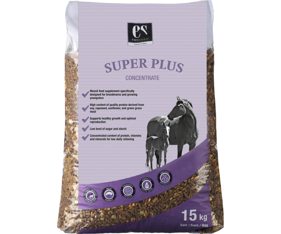 Equsana Tilskudsfoder Super Plus 15 kg sæk