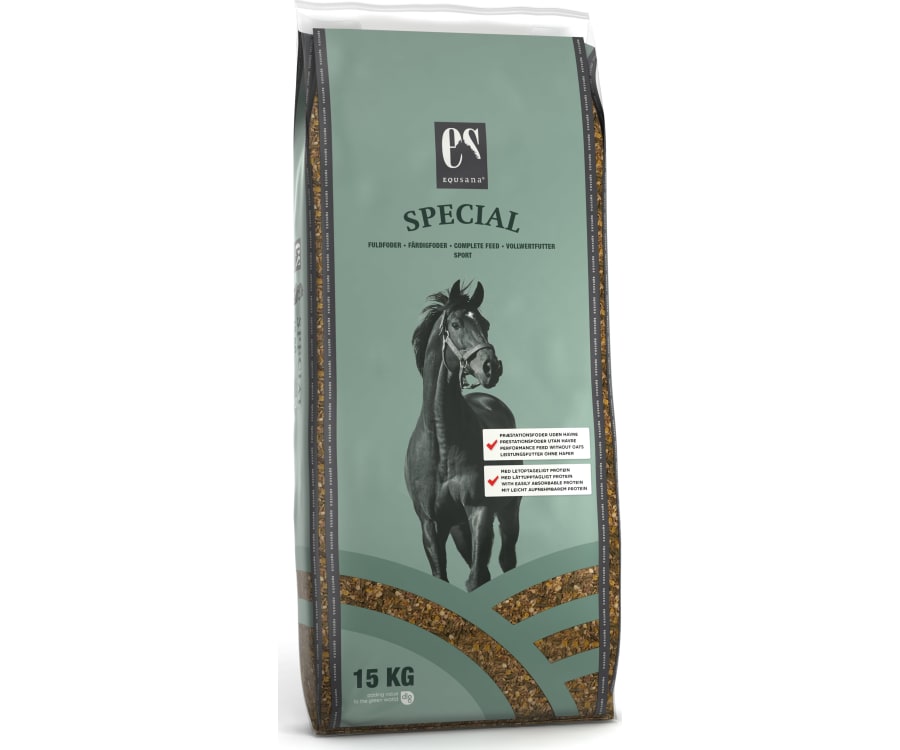 15 kg sæk Equsana Special fuldfoder til heste