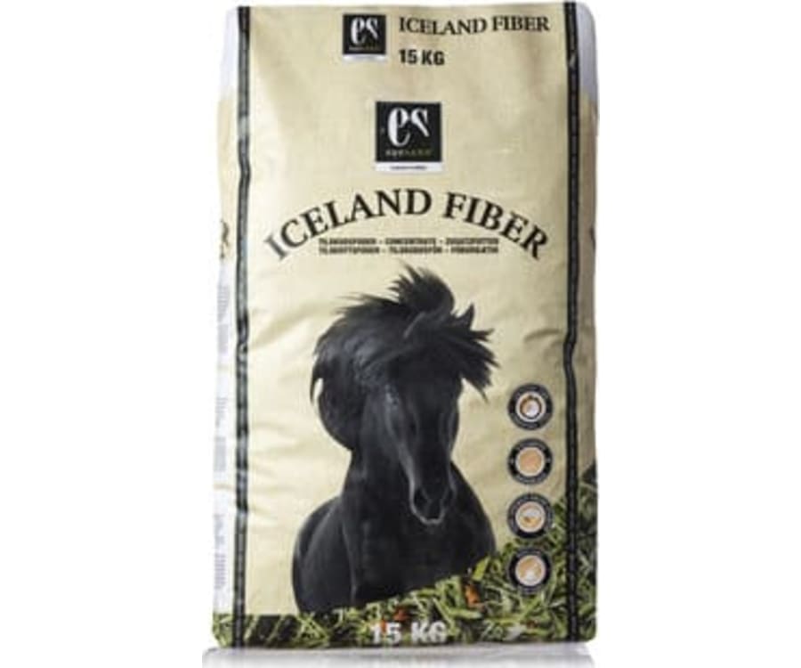 Equsana Iceland Fiber - Lucernebaseret tilskudsfoder specielt optimeret til den islandske hest og dækker behovet for vitaminer/mineraler ved kun 750 g/dag.