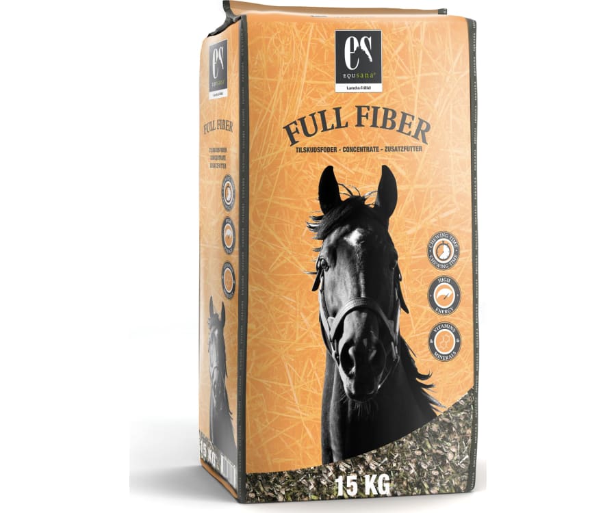 15 kg Equsana Full Fiber lucernebaseret strukturrigt hestefoder