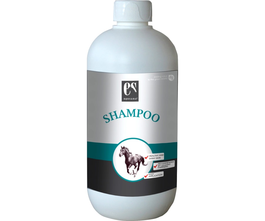 500 ml flaske Equsana Shampoo - velduftende shampoo med balsam effekt til heste