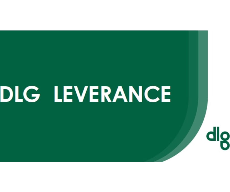 Skilt: DLG leverance DLG leverance