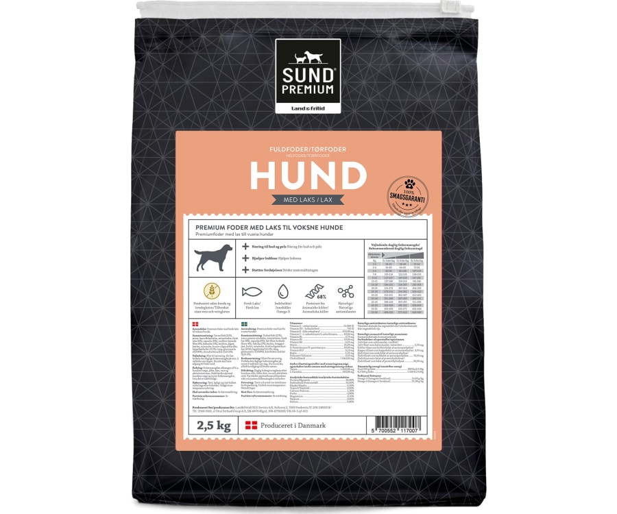Hund med laks 2,5 kg, Sund Premium
