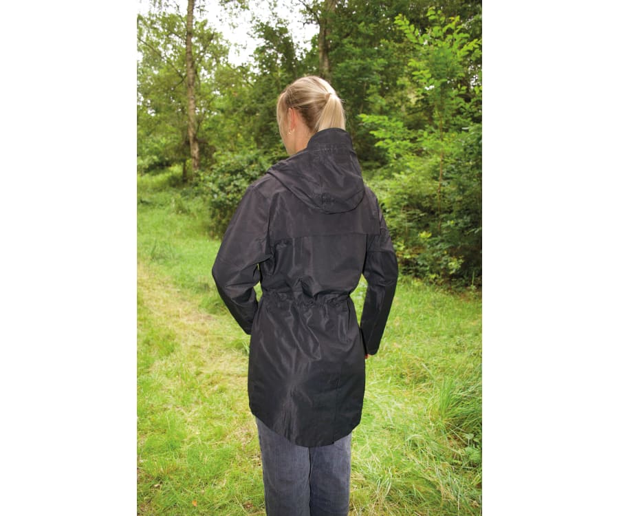 Regnjakke, kvinde, sort