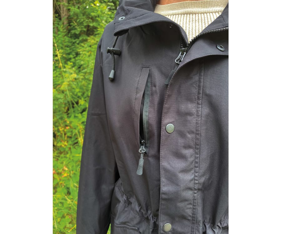 Regnjakke, kvinde, sort