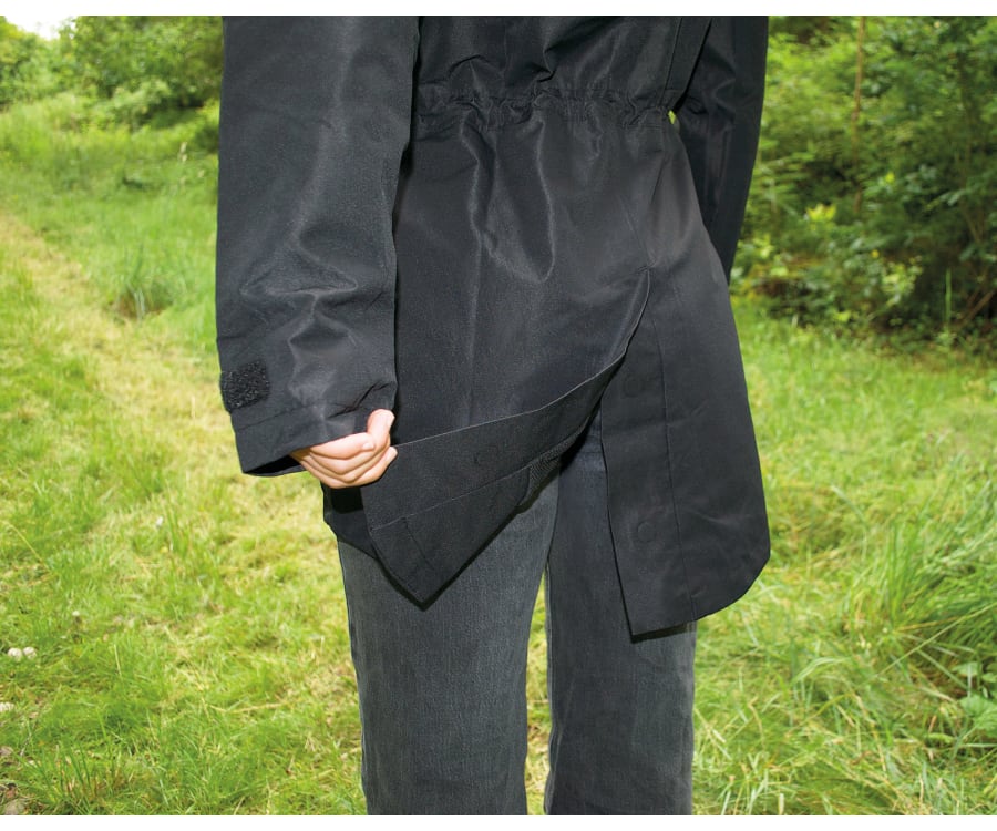 Regnjakke, kvinde, sort