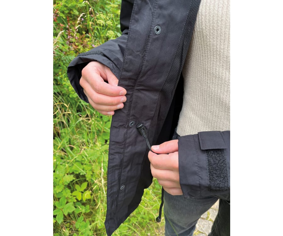 Regnjakke, kvinde, sort